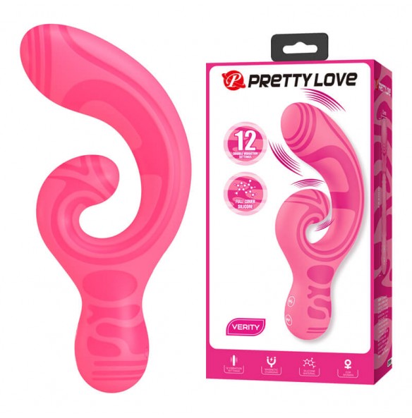 PRETTY LOVE - VERITY Pattern Dual-Motor Vibration Massager (Chargeable - Red Rose) PRETTY LOVE - VERITY Pattern Dual-Motor Vibration Massager (Chargeable - Red Rose)
